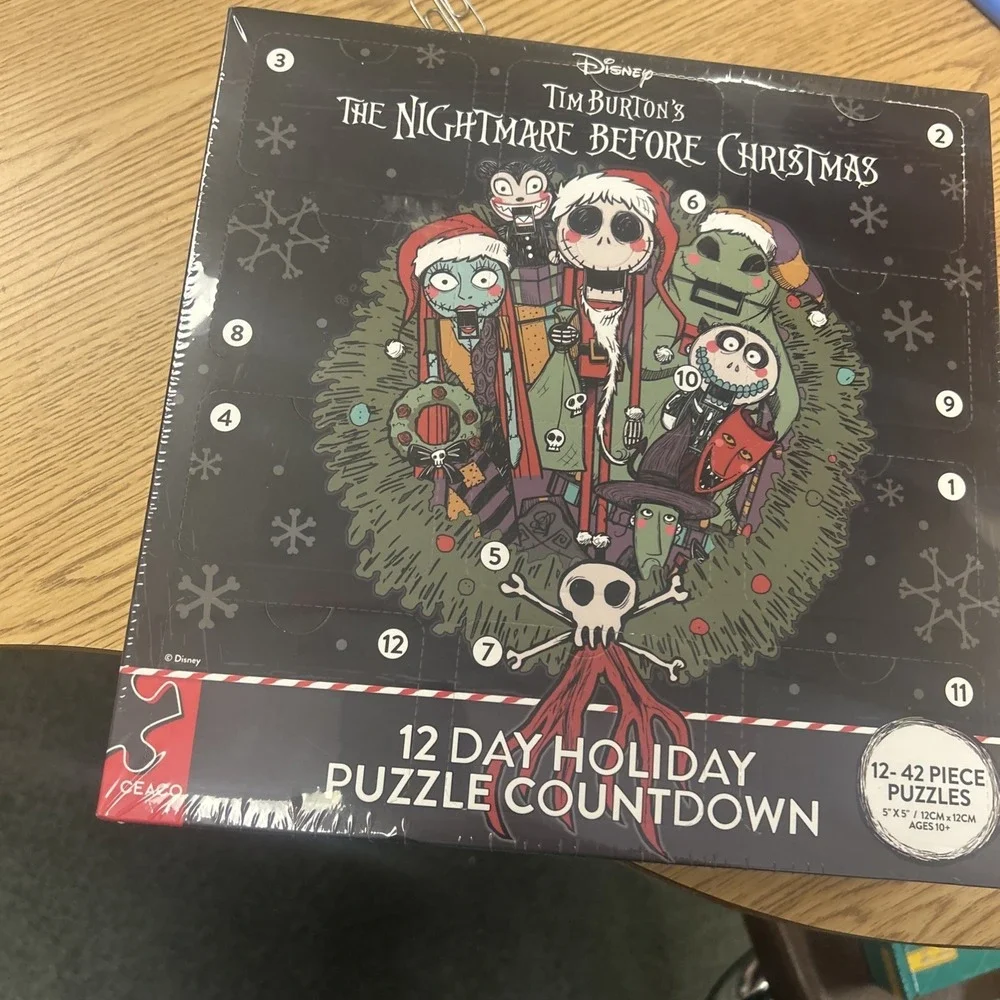 The Nightmare Before‎ Christmas 12 Day Advent Holiday Puzzle Countdown New